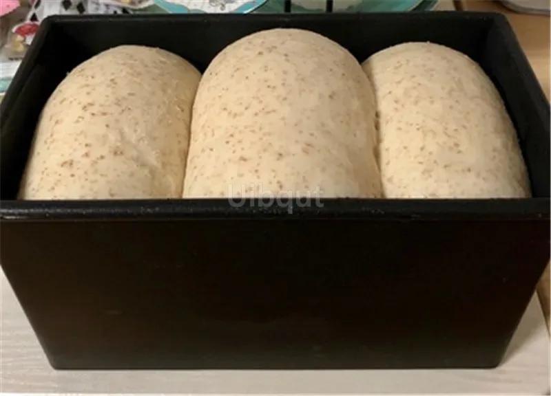 Белый черный Антипригарная форма для хлеба мясного рулета коробка крышка Железная форма для тостов Кухонная посуда для выпечки Хлебная буханка Паштет Тост Торты Инструмент для выпечки