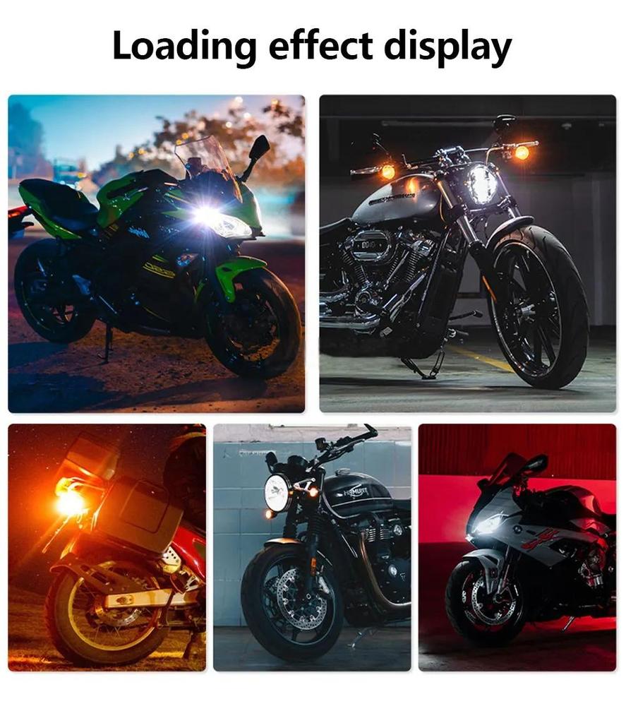 2 шт. Светодиодные лампы Canbus W16W T15 для мотоциклетных аксессуаров, лампа заднего хода, стоп-сигнал, 2 в 1, двухцветные, белые/янтарные