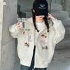 Девочки Подростки Вышитая Осенняя Толстовка-Куртка 2026 - Новый Стиль На Молнии Верх