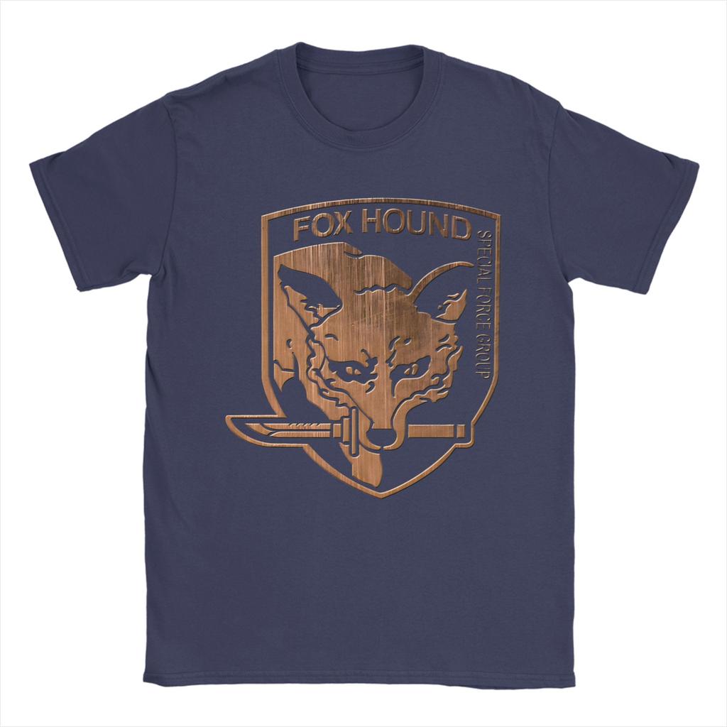 Fox Hound Special Forces Group Logo Metal Gear Solid TShirt Hippie TShirts Men Cotton ONeck 5XL Clothes Short Sleeve Tops