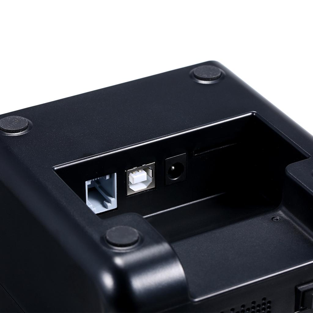 USB-принтер Термопринтер чеков Принтер наклеек с QR-кодом Самоклеящийся принтер 58 мм Вилка UK