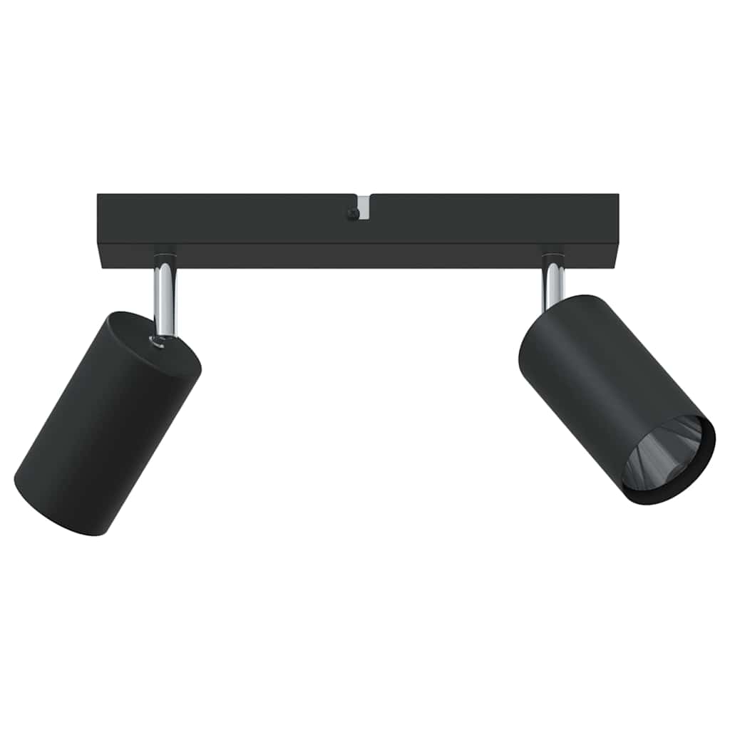 Black Ceiling Spotlights with Adjustable Spotlights 26 x 6 x 16 cm Metal