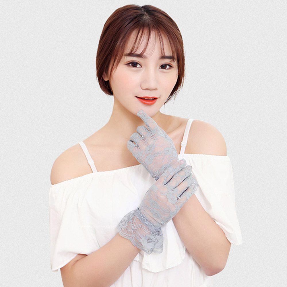 Fashion Wedding Full Finger Gloves Lace Gloves Party Dressy Gloves Driving Mittens Bride Gloves