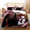 Штейнс;Комплект постельного белья Gate Односпальный Полуторный Двуспальный Кингсайз Комплект для кровати Взрослый Детский Спальня Комплекты пододеяльников 3D-принт Аниме Комплект простыней