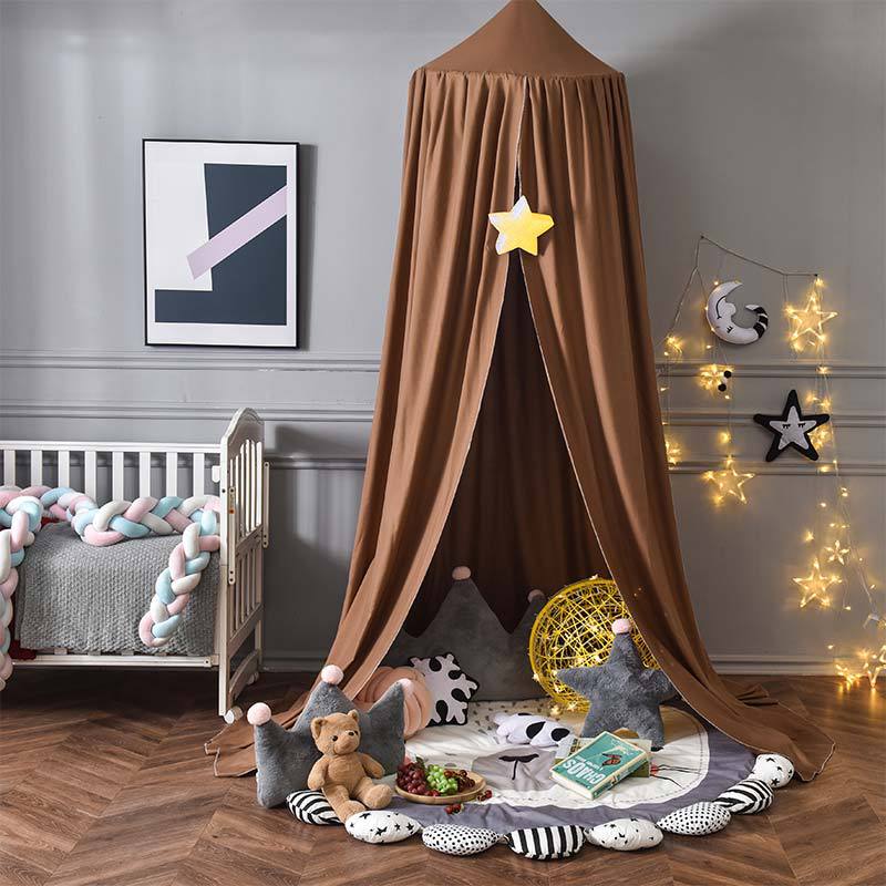 Dome Canopy Mosquito Net for Kids - Ins Style Hanging Tree House Tent Bed Curtain Play Shelter