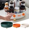 360 Rotation Non-Skid Spice Rack Pantry Cabinet Turntable with Wide Base Storage Bin Rotating Organizer for Kitchen