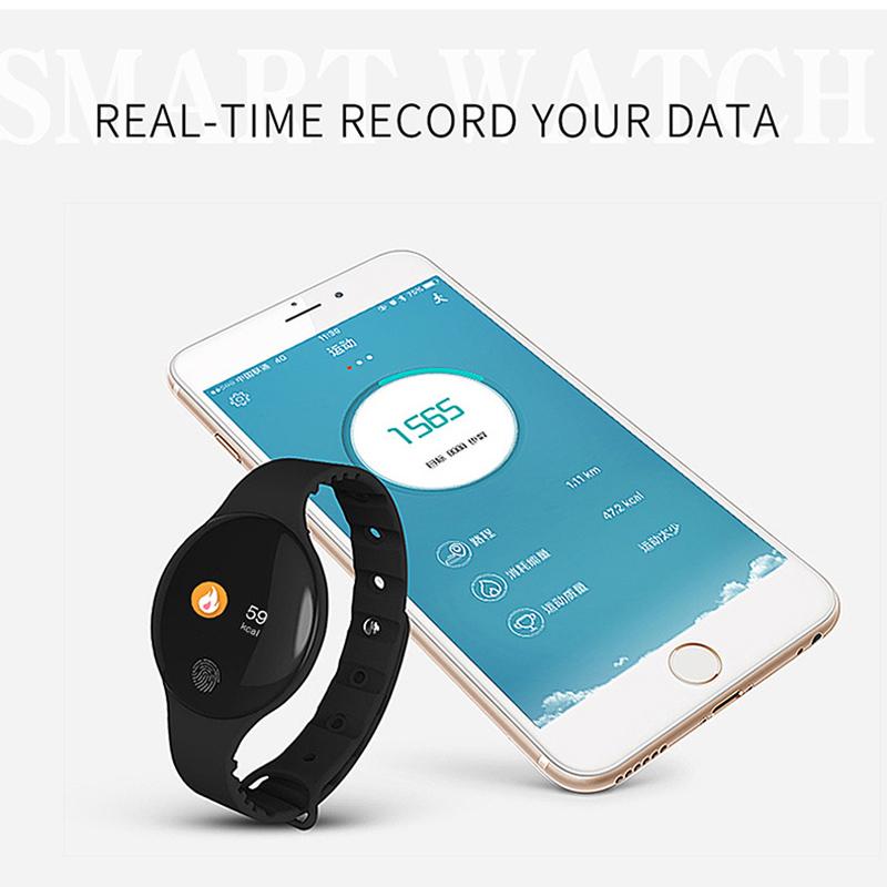 Умные часы IP65 OLED Спортивные Сообщения Здоровье Мужчины Женщины Молодежь Вибрирующий Будильник Браслет Bluetooth Шагомер Электронные Смарт-часы