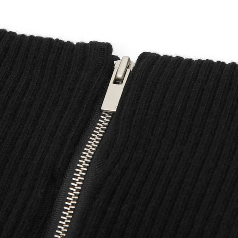 UNDERCONTROL STUDIO ДЛИННЫЙ БАФ / КАШЕМИР с добавлением / В рубчик / МТ ЧЕРНЫЙ