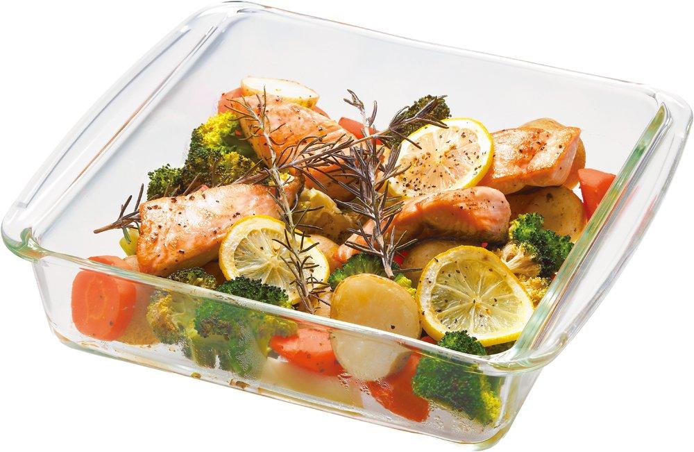 Iwaki KBC221 Glass Cake Mold Gratin Dish Square 18 X 18 Cm Heat-resistant