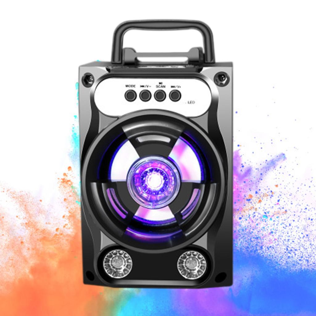 Wireless Bluetooth Speaker TF Card U Disk Subwoofer Lightweight Portable Blue