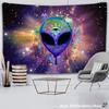 Индийский гобелен Trippy Alien от Brizbazaar, акварельный настенный ковер, гобелен, акварельный настенный ковер, новинка, художественный декор, забавное одеяло