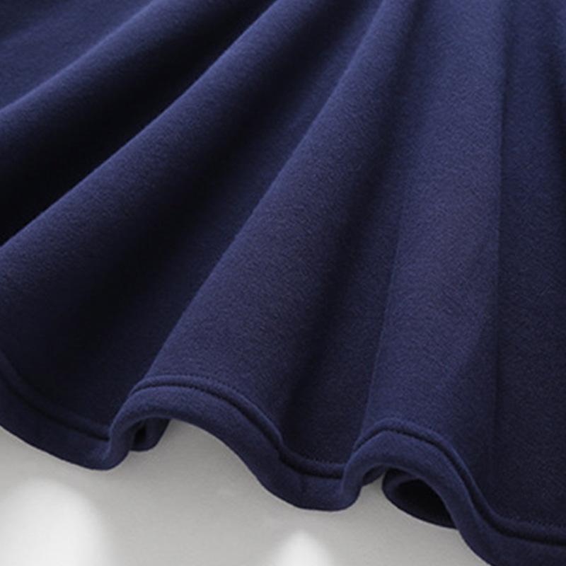 Весенне-осеннее платье для девочек с длинными рукавами, кружевной воротник, платье принцессы, детские топы, школьная форма для учеников 4-13 лет