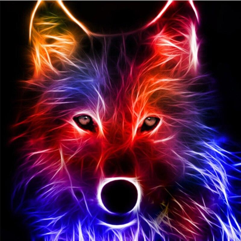 Новый 5D DIY алмазная живопись волк Алмазная вышивка животные пейзажи вышивка крестиком полная круглая дрель домашний декор ручной подарок
