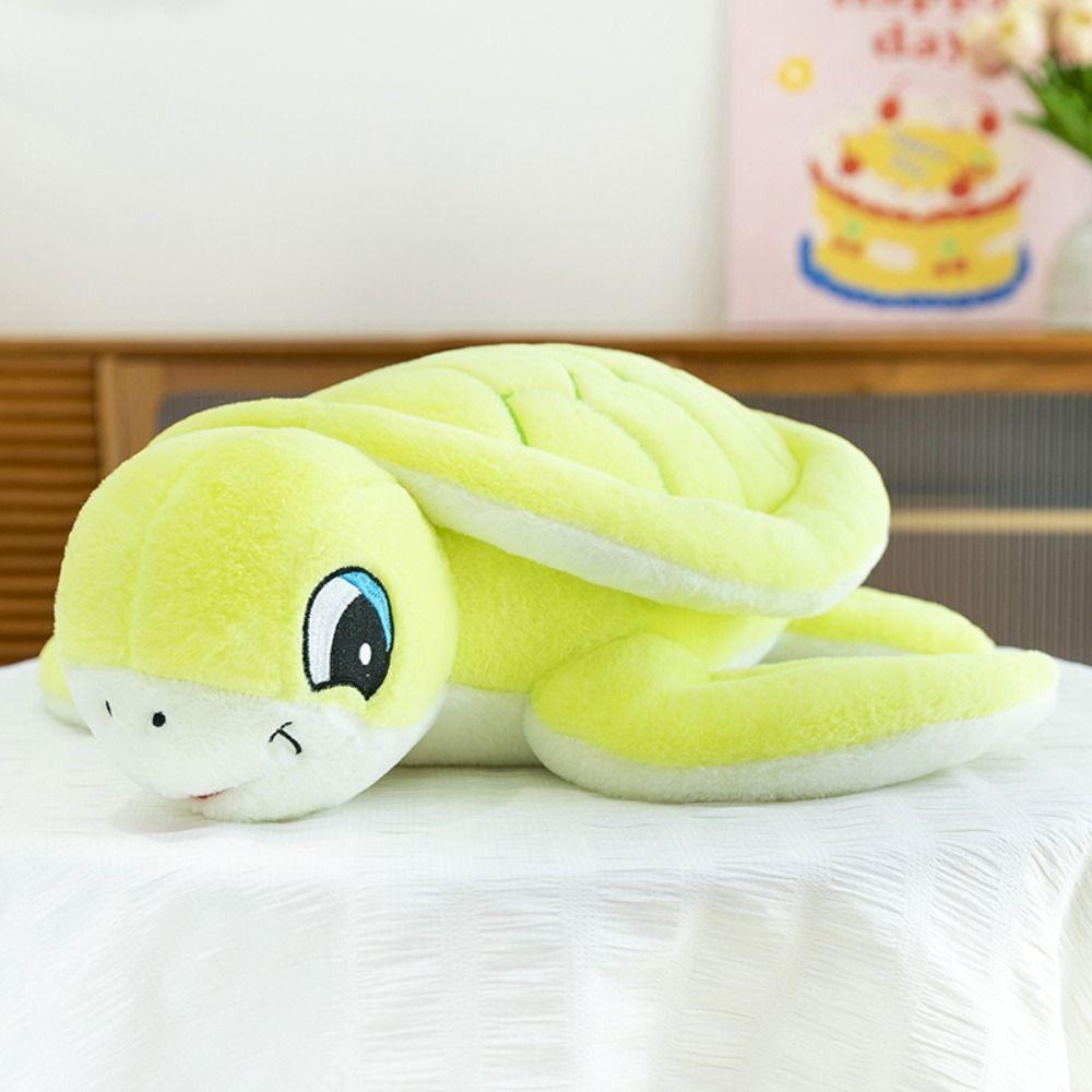 Fluffy Animal Sea Turtle Pillow Soft Turtle Animal Doll Novelty Sea Tortoise Plush Toys  Car Decor