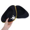 Tri Corner Pirate Hat Halloween Skull Print Captain Cap For Adults Kids
