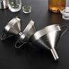 304 Stainless Steel Funnel with Slag Filter Detachable Kitchens Accessories Oil Wine Sub-funnel Mesh Colander Cooking Tools
