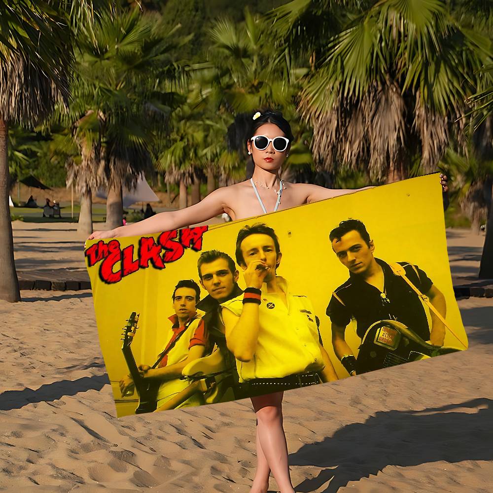 Полотенце для ванны C-Clash Band из микрофибры, мягкое, хорошо впитывающее влагу, дышащее, для девочек и детей, декоративное, с мультяшным рисунком, пляжное полотенце