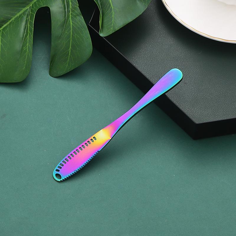 Нож для масла из нержавеющей стали 430, нож для сыра, масла с отверстиями, скребок для хлеба, джема, выпечки, крема