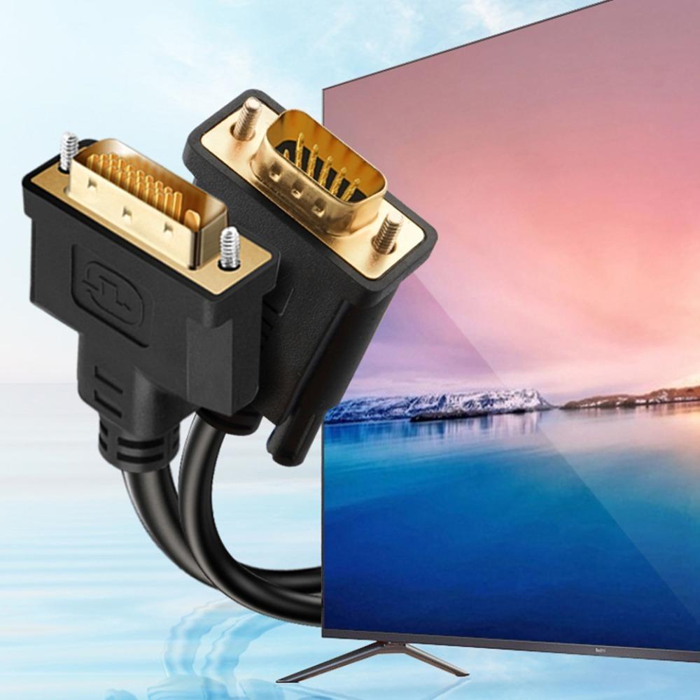 Видеоконвертер Dvi 24+1 в кабель VGA для ноутбука/настольного компьютера/проектора/HDTV