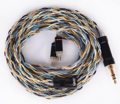 Для Замены Редкоземельный Медный Сплав Furukawa Copper Стерео Наушники Обновление CIEM Наушники Сменный Кабель к [JSHiFi-Quartet] 2-контактный 3,5 мм Кабель,