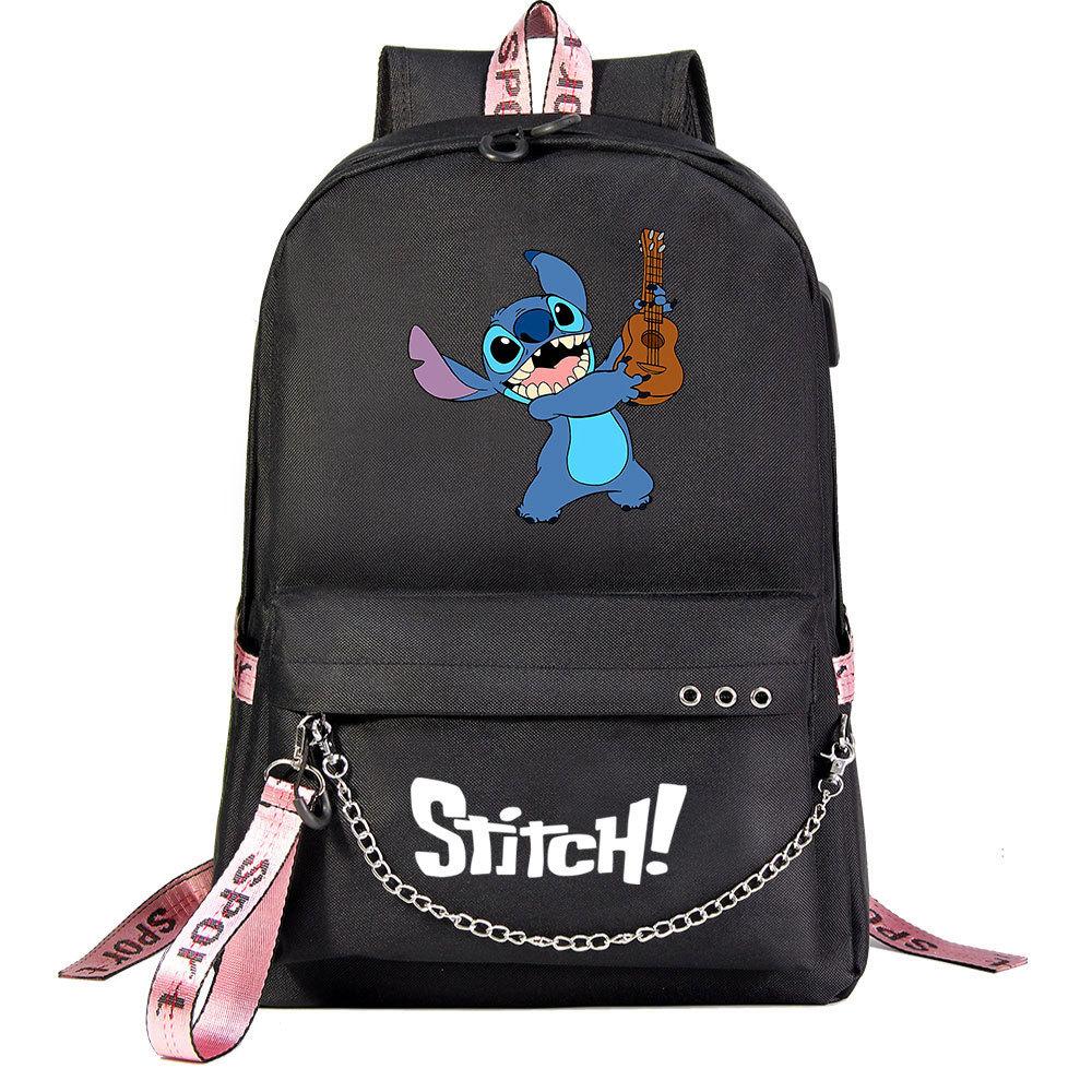 Anime Backpack Usb Teen Student School Bag Men'S And Women'S Leisure Travel Backpack