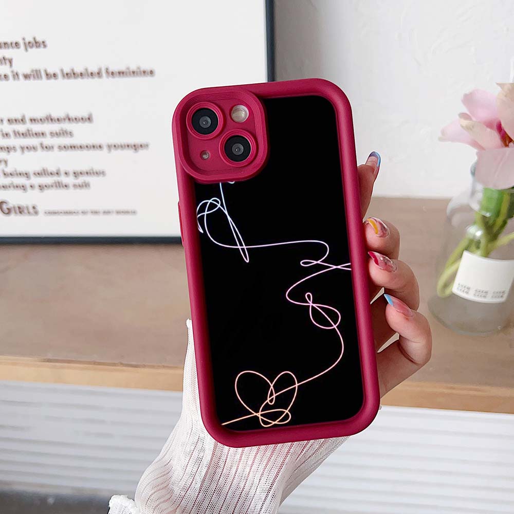 Sky Eye Ladder Phone Case for iPhone 15 14 13 12 11 Samsung A14 A15 A25 A24 S23 FE Huawei Honor 90 Angel Eye Soft Cover A18 Love Yourself Flower Art