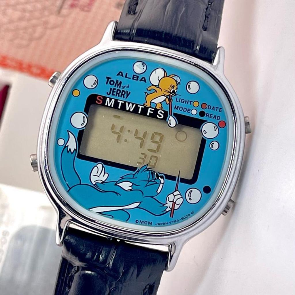 [USED] Battery/Band/Working Tom and Jerry Seiko Alba Vintage Watch