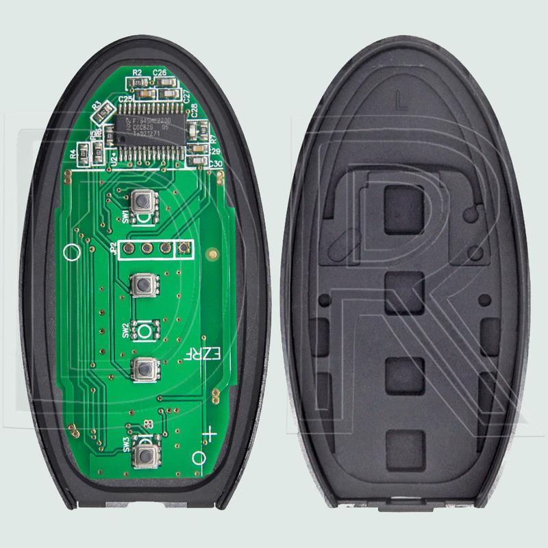 DR KR5S180144106 S180144105 S180144106 4A PCF7953M Чип 433 МГц Бесключевой Доступ Автомобильный Дистанционный Ключ Для Nissan Rogue X-Trail 2014 2015 2016