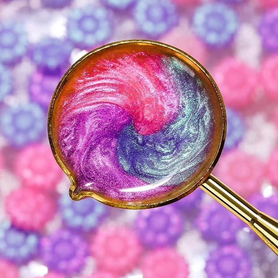 100 шт./пакет, воск для сургуча цвета Авроры, подсолнух, смешанные цвета, для свадебных приглашений, конвертов, упаковки винных подарков