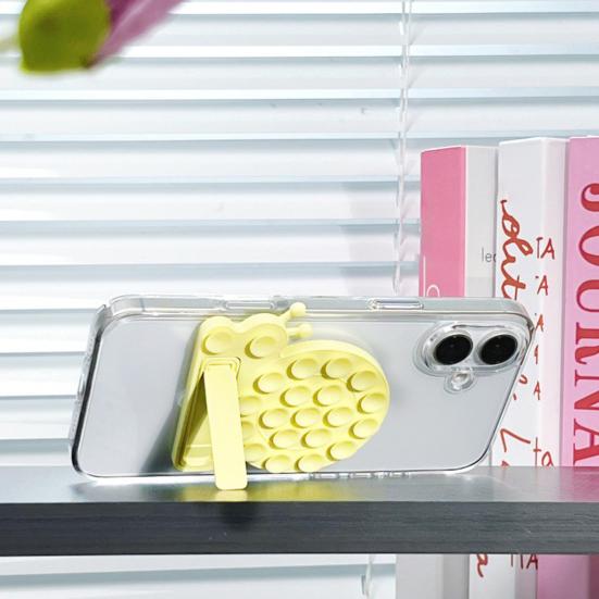 Держатель для мобильного телефона в форме улитки, присоска, подставка для телефона, силиконовая складная силиконовая подставка для вождения, фитнеса, приготовления пищи, душа