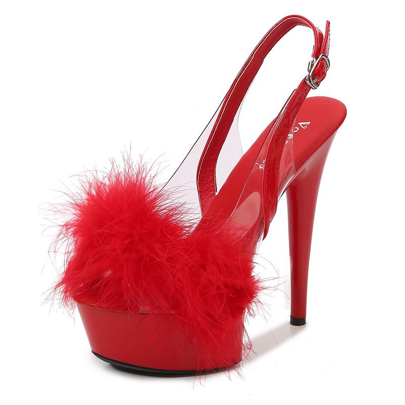 Босоножки модели автомобиля на платформе для ночного клуба на шпильках, женские подиумные стальные трубки