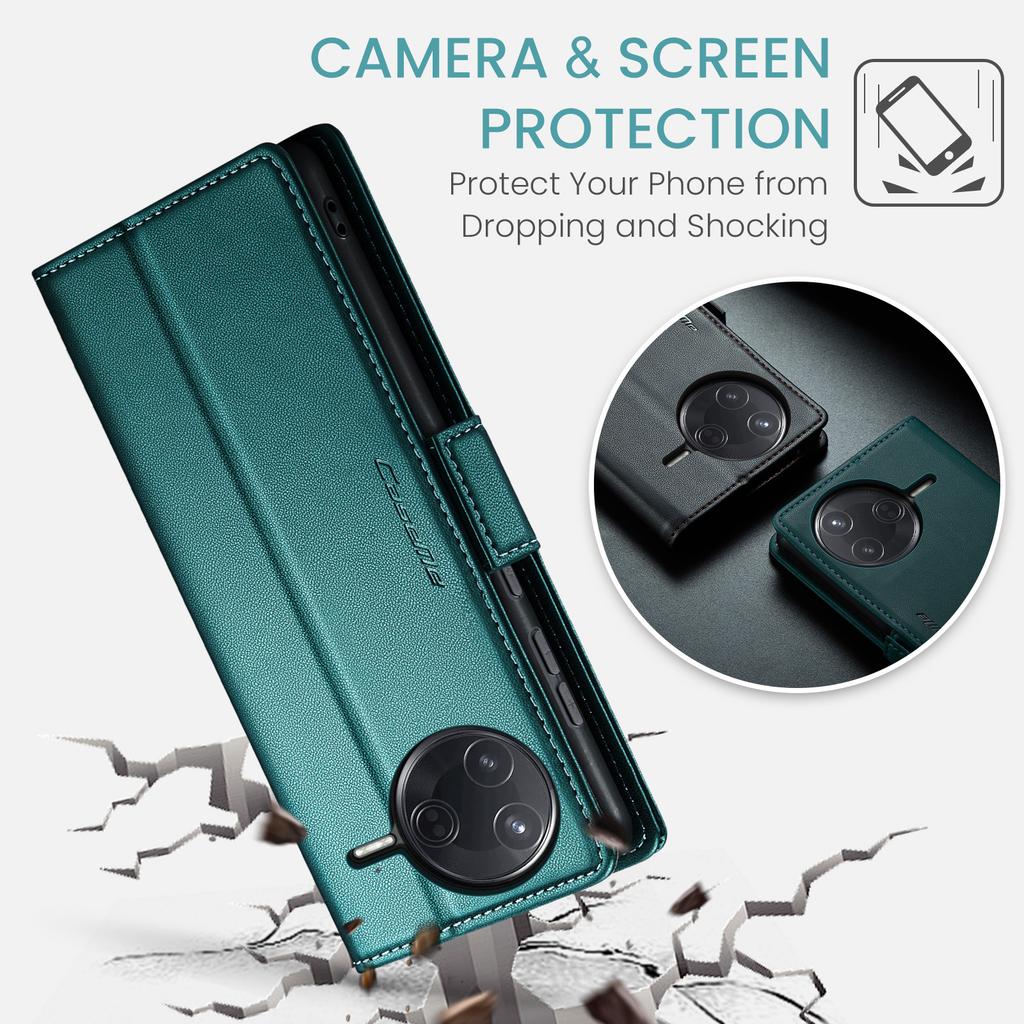 Для Xiaomi Poco F7 Ultra 5G/Xiaomi Poco F7 Pro 5G Чехол CASEME Серия 023 Кожаный Кошелек с Блокировкой RFID Подставка Чехол для Телефона