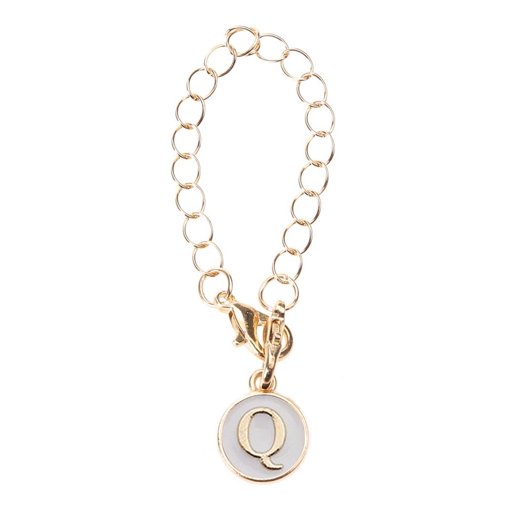 Буква Шарм Аксессуар для Чашки Уникальный Круглый Шарм для Ручки для Брелока Рюкзака Цепочка для Ручки Водяной Чашки с Застежкой-Лобстером