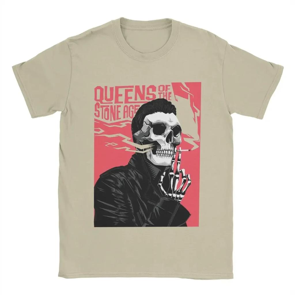 Humorous Queens Of The Stone Age Like Clockwork Tshirt Unisex O Neck 100 Cotton T Shirt Short Sleeve Tee Shirt Plus Size Tops