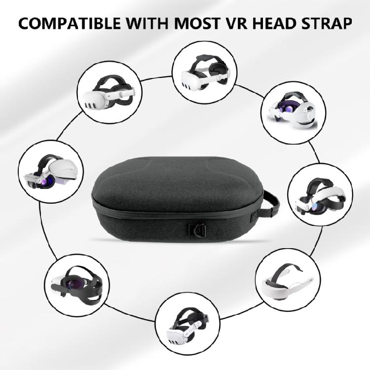EVA Hard Carrying Case with Shoulder Straps for 4 Ultra VR Glasses Protective Box Travel Storage Bag