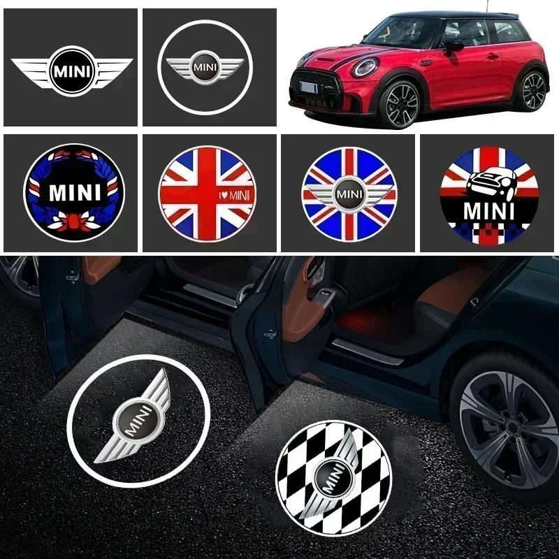 2Pcs New LED Light Car Door Projector Car Welcome Light For BMW Mini Cooper One S JCW R55 R56 R50 R53 R60 F55 F56 Countryman s1