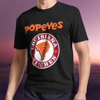 Новая футболка Popeyes Louisiana Kitchen cl - Активная футболка с логотипом Смешная Размеры от S до 5XL