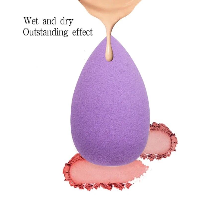 4Pcs Foundation Makeup Brushes Cosmetic Puff Set Soft Sponge Face Makeup Tool