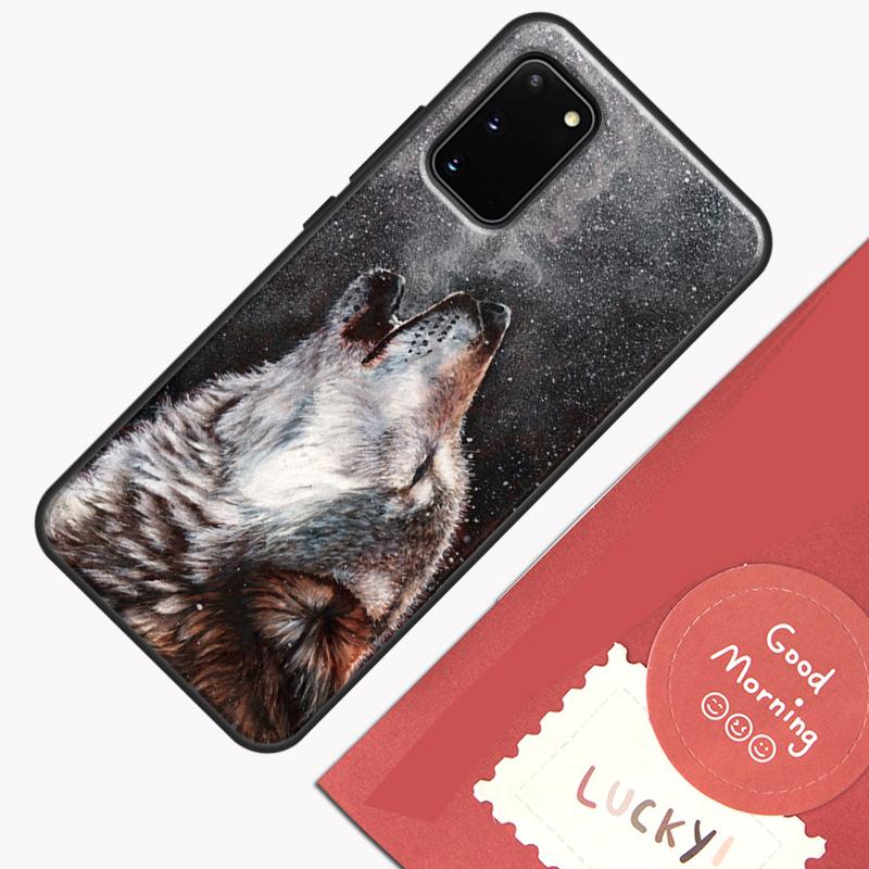 Чехол для телефона с изображением воющего волка для Samsung Galaxy S24 S26 Ultra S20 S21 S22 S23 S25 Plus S10 S25 FE Защитный корпус
