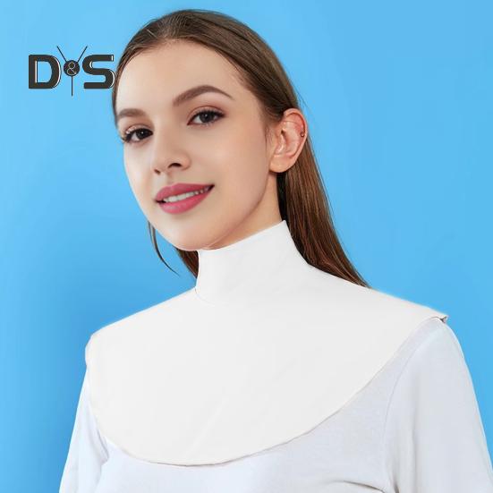 Солнцезащитная шаль для защиты шеи, мягкая, гладкая, блестящая ткань, тонкая шаль, многонаправленная защита от ультрафиолета, поддельный воротник