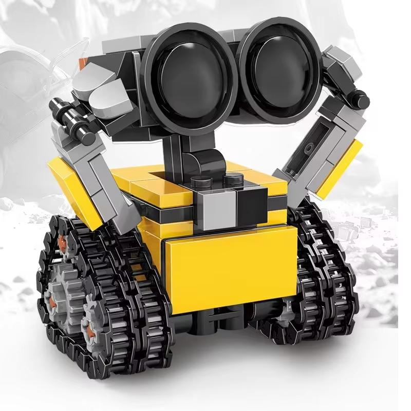 Набор строительных блоков Wally Moc Small, Классическая многосуставная подвижная пленочная модель, Сборка из строительных блоков, Детские игрушки Игрушка