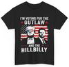 Trump I'm Voting For The Outlaw And Hillbilly Trump Vance T-Shirt