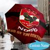 Custom Name Ahly FC Crest Umbrella Folding Umbrella, Automatic Umbrella - 8-Frame for Travel, Casual Lightweight Personalized Gifts