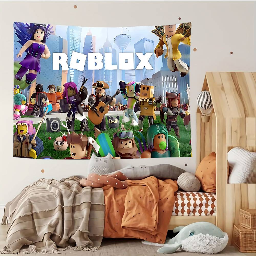 RRobloxsw Гобелен Индивидуальные Гобелены Различных Стилей Настенные Украшения Печать Фотографий Знаменитостей Настенные Украшения