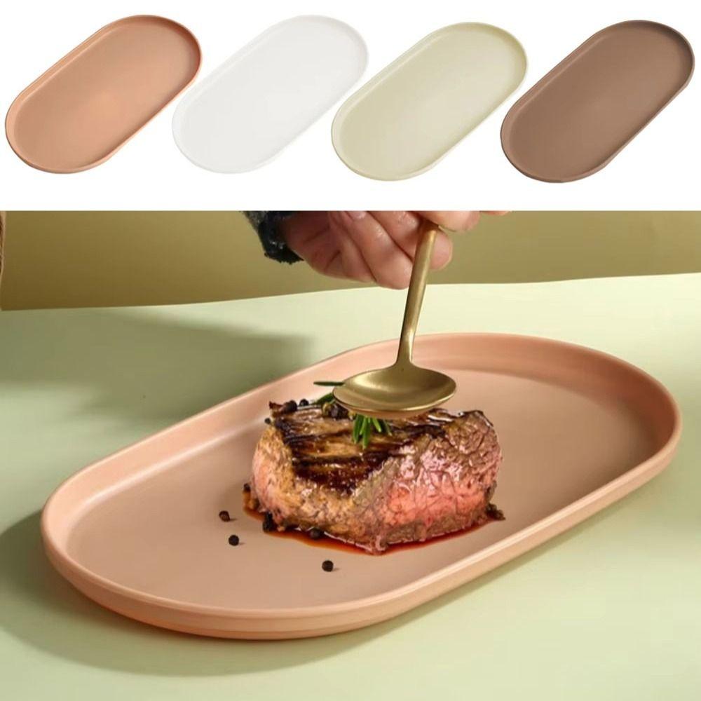 1Pcs Stackable Dessert Tray Smooth Edge Food Serving Tray New Fruit Plate for Home Kitchen