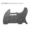 3Ply Guitar Pickguard with Single Coil Pickup Hole for Telecaster Style Electric Guitar Black Pearl