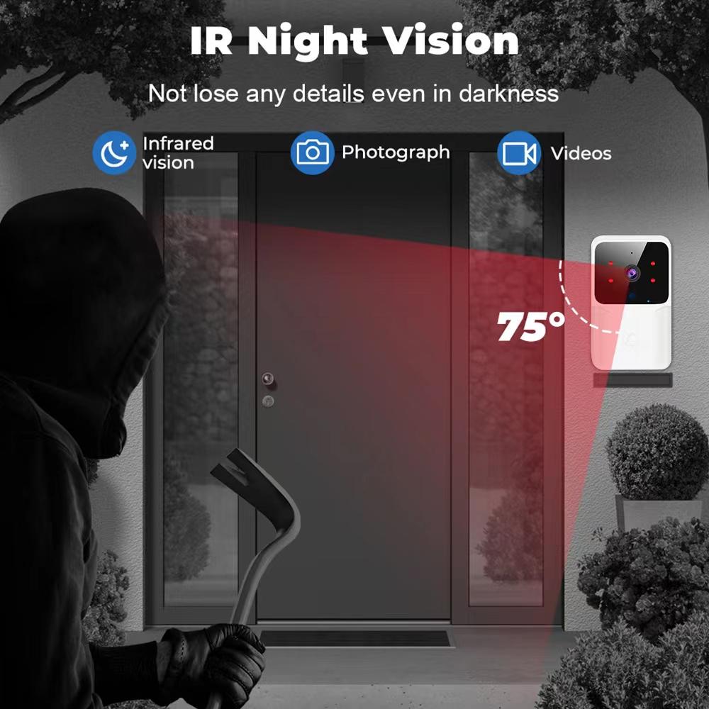 WiFi Видео Беспроводной HD Звонок Домашняя Система Домофона Телефон Дверной Видеоглазок Ночное Видение Безопасность Дверной Звонок Камера