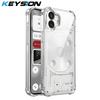 KEYSION Four-Corners Shockproof Transparent Case for Nothing Phone 2 1 Soft TPU+PC Clear Phone Back Cover for Nothing Phone 1 2