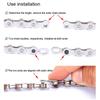 1 pair 6-8/9/10/11s MTB Buttons Magic Bike Joint Bicycle Connector Quick Master Link Chain Lock Set