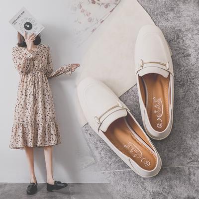 Doudou Shoes Женские одинарные туфли Женская обувь Новые весенние туфли с одной педалью Lazy Net Красные туфли на плоской подошве